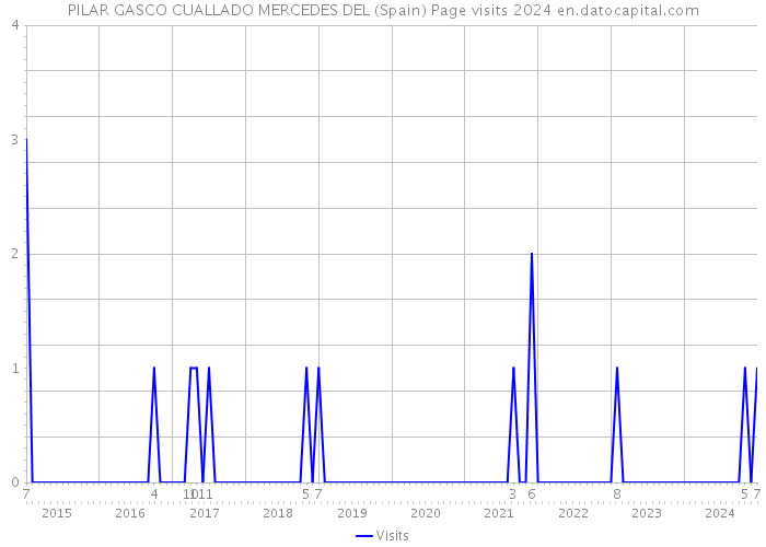 PILAR GASCO CUALLADO MERCEDES DEL (Spain) Page visits 2024 