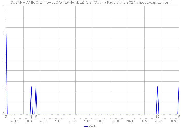 SUSANA AMIGO E INDALECIO FERNANDEZ, C.B. (Spain) Page visits 2024 