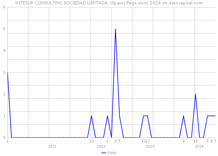 INTESUR CONSULTING SOCIEDAD LIMITADA. (Spain) Page visits 2024 
