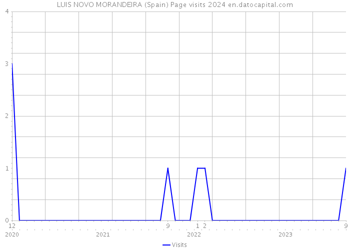 LUIS NOVO MORANDEIRA (Spain) Page visits 2024 