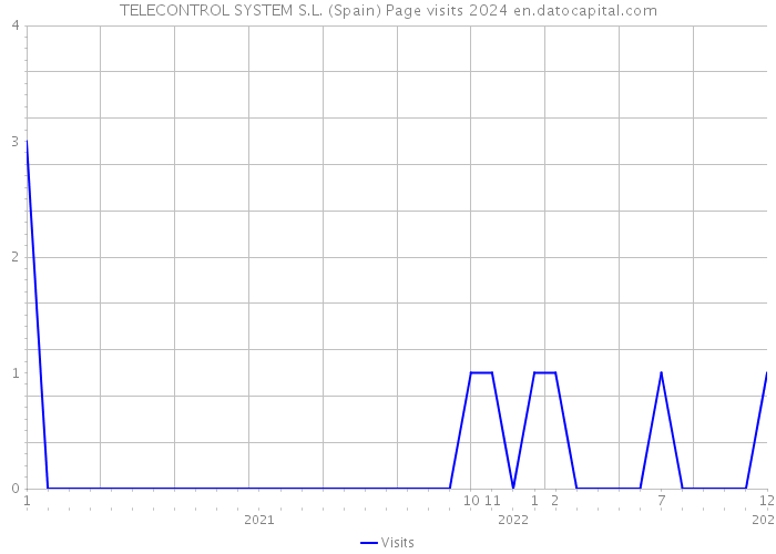 TELECONTROL SYSTEM S.L. (Spain) Page visits 2024 