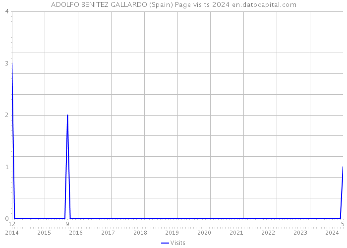 ADOLFO BENITEZ GALLARDO (Spain) Page visits 2024 