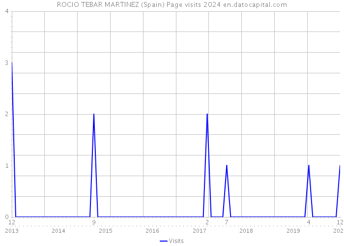 ROCIO TEBAR MARTINEZ (Spain) Page visits 2024 