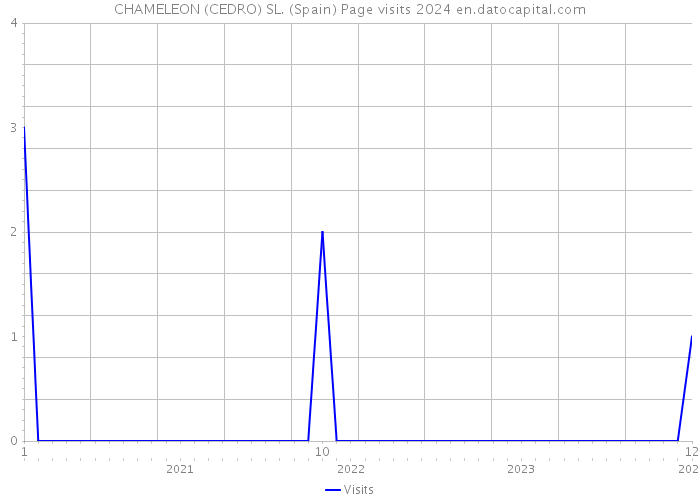 CHAMELEON (CEDRO) SL. (Spain) Page visits 2024 
