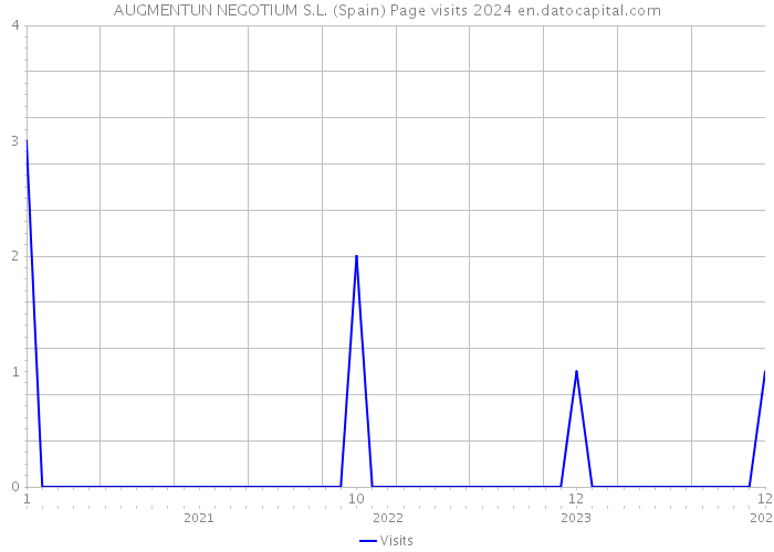 AUGMENTUN NEGOTIUM S.L. (Spain) Page visits 2024 