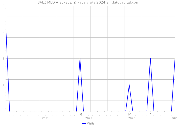 SAEZ MEDIA SL (Spain) Page visits 2024 