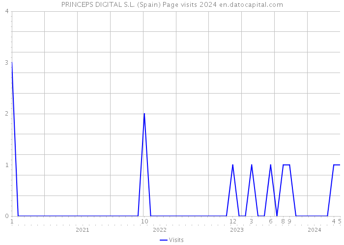 PRINCEPS DIGITAL S.L. (Spain) Page visits 2024 