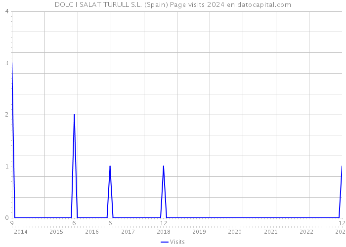 DOLC I SALAT TURULL S.L. (Spain) Page visits 2024 