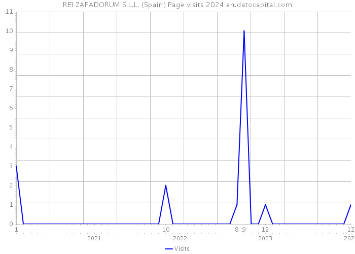 REI ZAPADORUM S.L.L. (Spain) Page visits 2024 