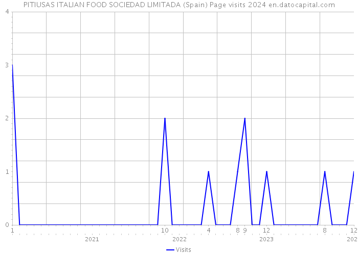 PITIUSAS ITALIAN FOOD SOCIEDAD LIMITADA (Spain) Page visits 2024 
