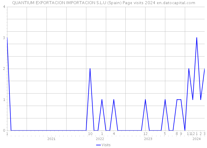QUANTIUM EXPORTACION IMPORTACION S.L.U (Spain) Page visits 2024 