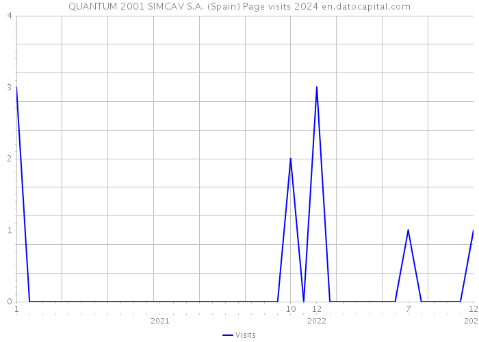 QUANTUM 2001 SIMCAV S.A. (Spain) Page visits 2024 