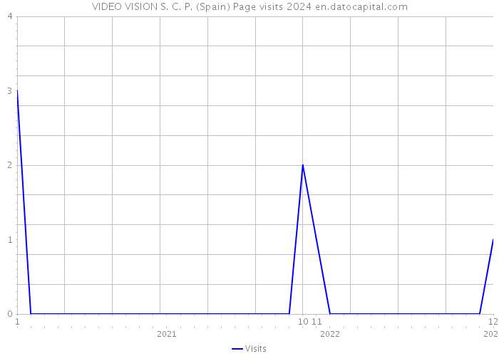 VIDEO VISION S. C. P. (Spain) Page visits 2024 