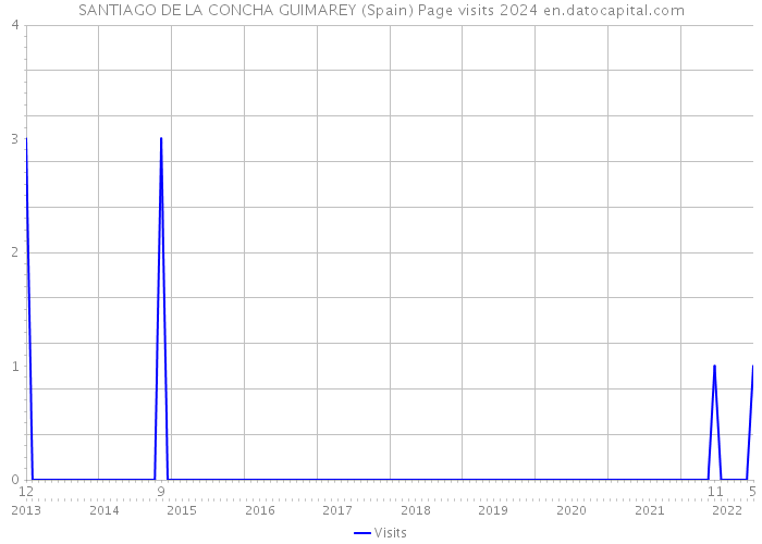 SANTIAGO DE LA CONCHA GUIMAREY (Spain) Page visits 2024 