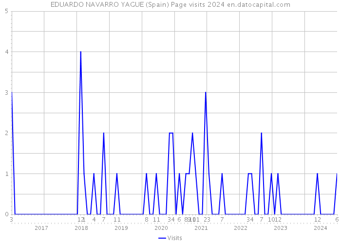 EDUARDO NAVARRO YAGUE (Spain) Page visits 2024 