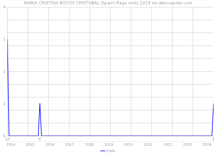 MARIA CRISTINA BOCOS CRISTOBAL (Spain) Page visits 2024 
