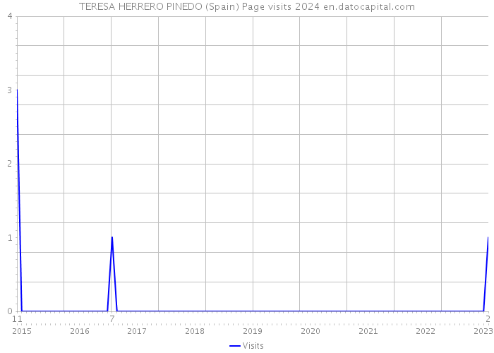 TERESA HERRERO PINEDO (Spain) Page visits 2024 