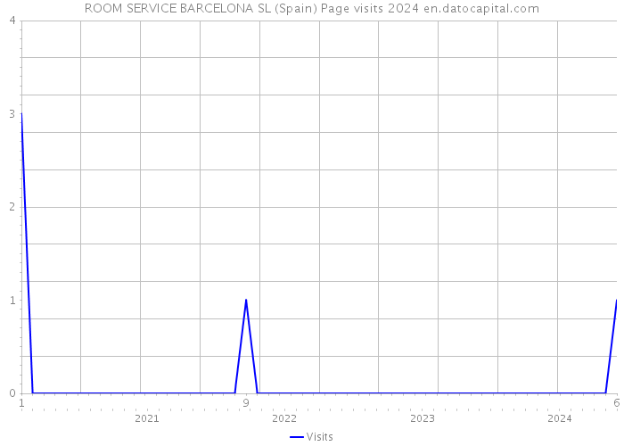 ROOM SERVICE BARCELONA SL (Spain) Page visits 2024 