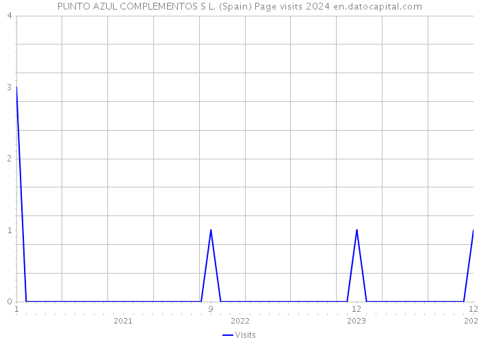 PUNTO AZUL COMPLEMENTOS S L. (Spain) Page visits 2024 