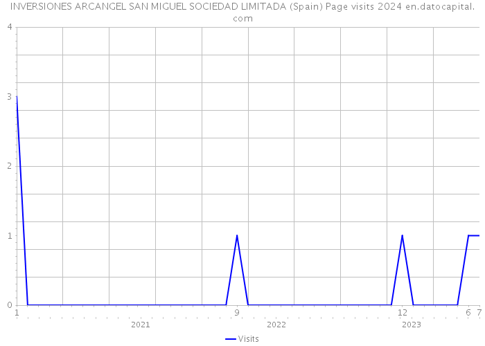 INVERSIONES ARCANGEL SAN MIGUEL SOCIEDAD LIMITADA (Spain) Page visits 2024 