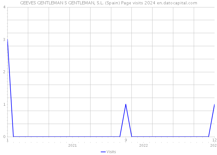 GEEVES GENTLEMAN S GENTLEMAN, S.L. (Spain) Page visits 2024 
