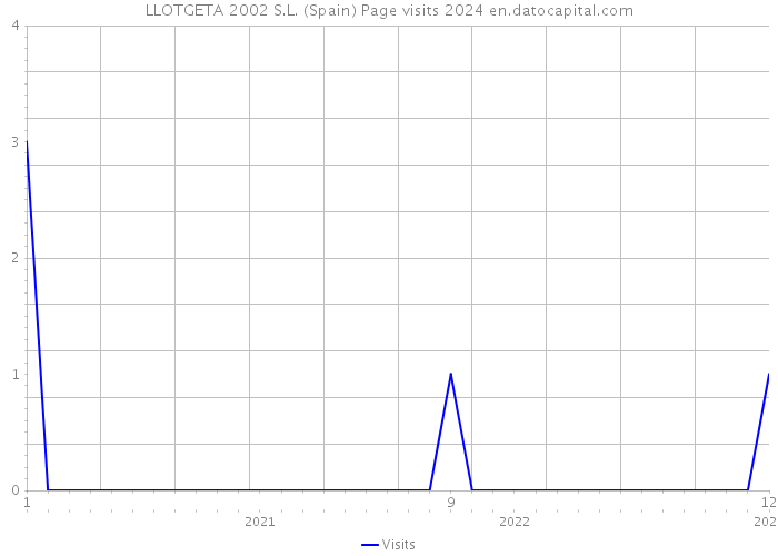 LLOTGETA 2002 S.L. (Spain) Page visits 2024 