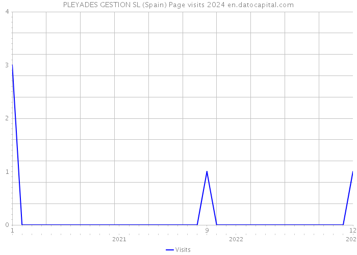 PLEYADES GESTION SL (Spain) Page visits 2024 