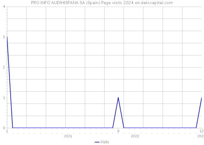 PRO INFO AUDIHISPANA SA (Spain) Page visits 2024 