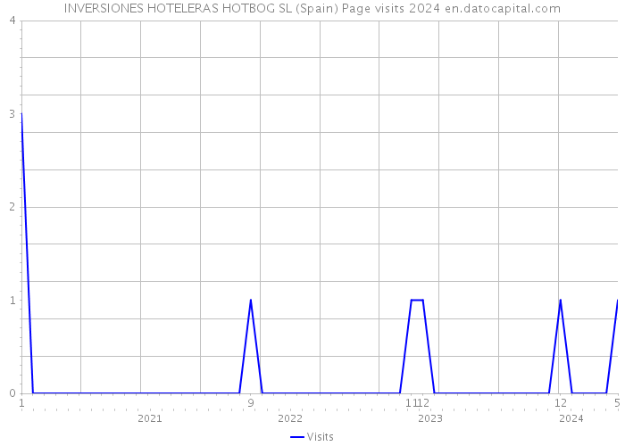 INVERSIONES HOTELERAS HOTBOG SL (Spain) Page visits 2024 