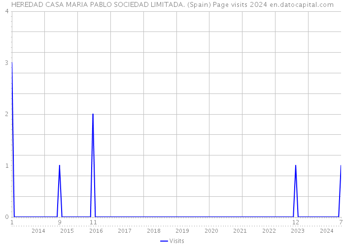 HEREDAD CASA MARIA PABLO SOCIEDAD LIMITADA. (Spain) Page visits 2024 