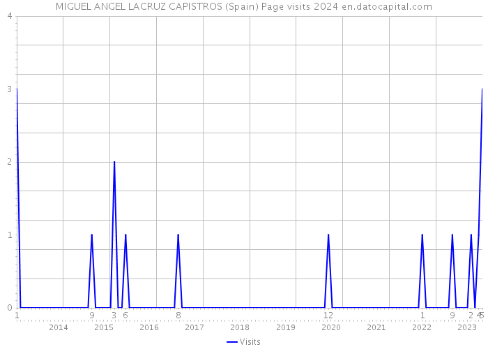 MIGUEL ANGEL LACRUZ CAPISTROS (Spain) Page visits 2024 