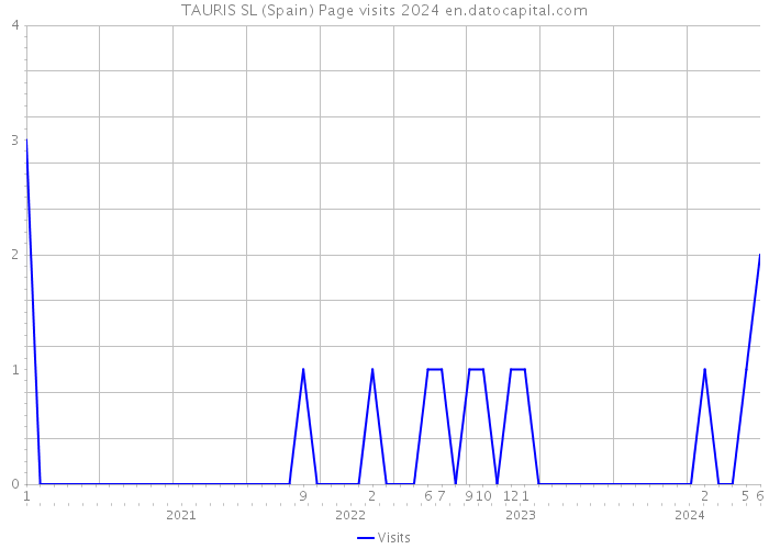 TAURIS SL (Spain) Page visits 2024 