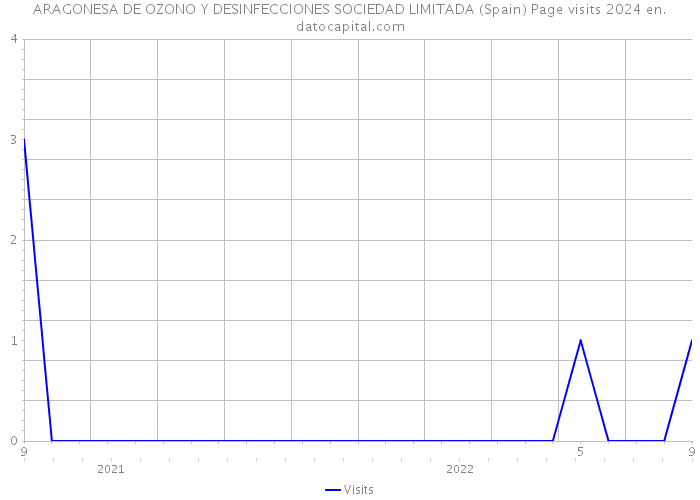 ARAGONESA DE OZONO Y DESINFECCIONES SOCIEDAD LIMITADA (Spain) Page visits 2024 