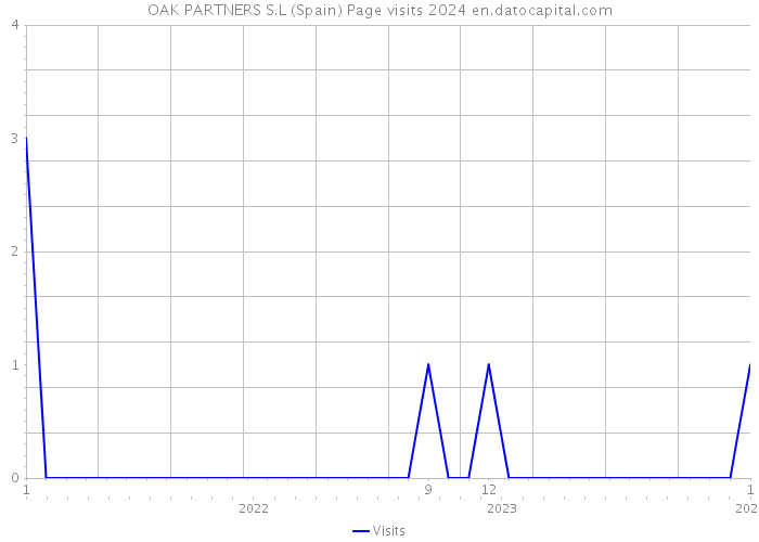OAK PARTNERS S.L (Spain) Page visits 2024 