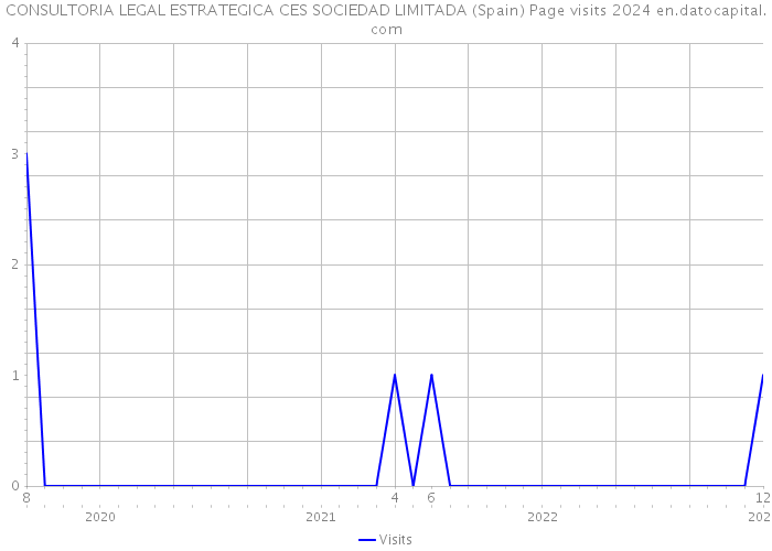 CONSULTORIA LEGAL ESTRATEGICA CES SOCIEDAD LIMITADA (Spain) Page visits 2024 