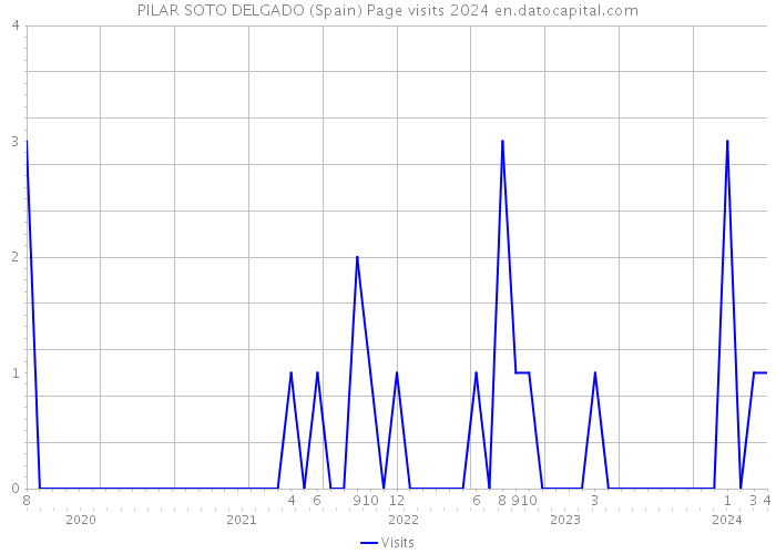 PILAR SOTO DELGADO (Spain) Page visits 2024 
