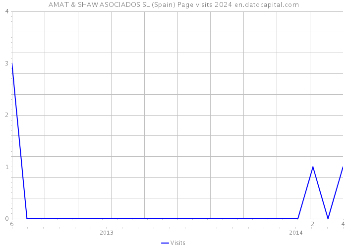 AMAT & SHAW ASOCIADOS SL (Spain) Page visits 2024 