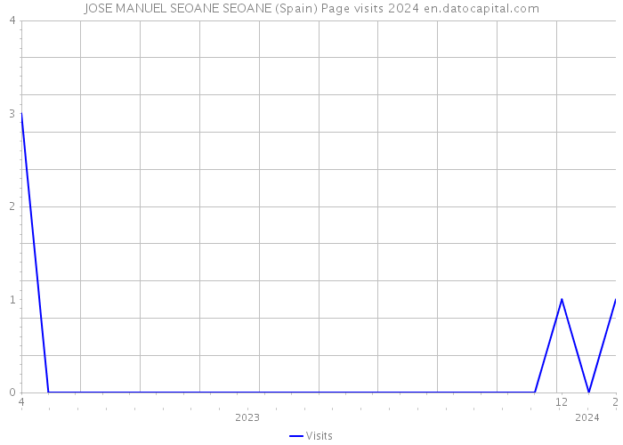 JOSE MANUEL SEOANE SEOANE (Spain) Page visits 2024 