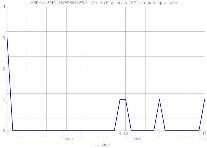 LABRAXNEMO INVERSIONES SL (Spain) Page visits 2024 