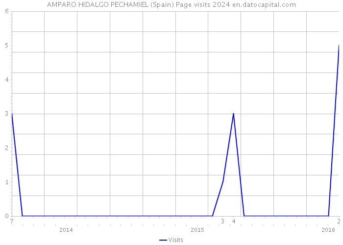 AMPARO HIDALGO PECHAMIEL (Spain) Page visits 2024 