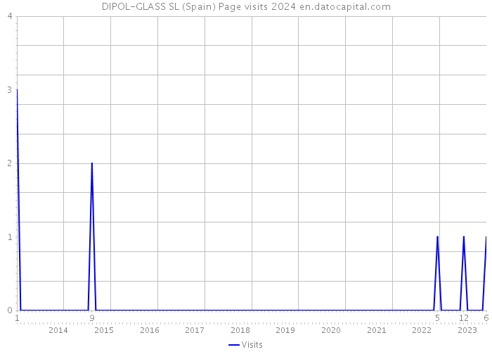 DIPOL-GLASS SL (Spain) Page visits 2024 