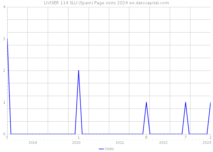 LIVISER 114 SLU (Spain) Page visits 2024 