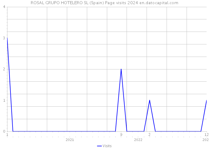 ROSAL GRUPO HOTELERO SL (Spain) Page visits 2024 