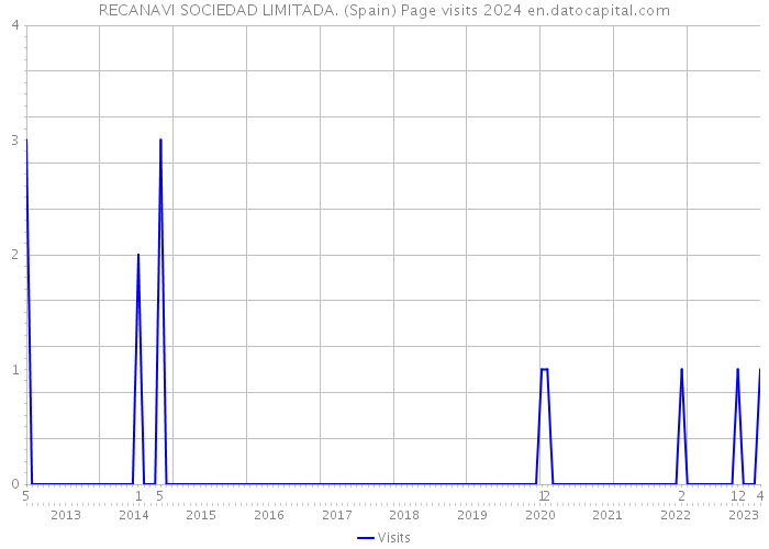 RECANAVI SOCIEDAD LIMITADA. (Spain) Page visits 2024 