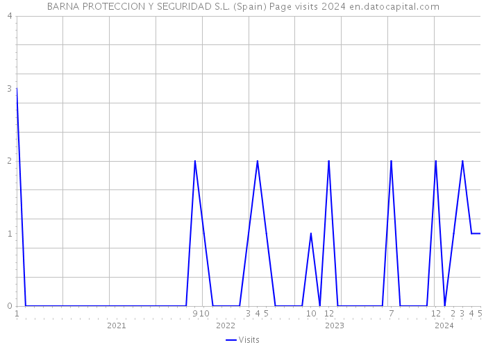 BARNA PROTECCION Y SEGURIDAD S.L. (Spain) Page visits 2024 