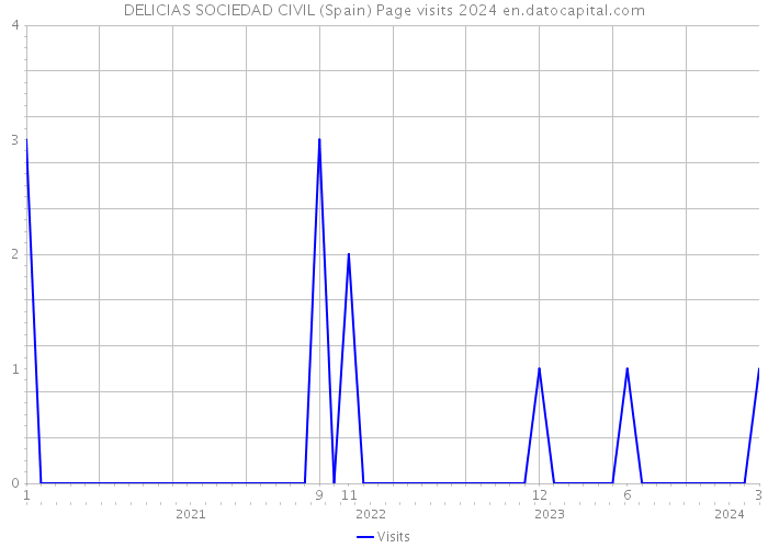 DELICIAS SOCIEDAD CIVIL (Spain) Page visits 2024 