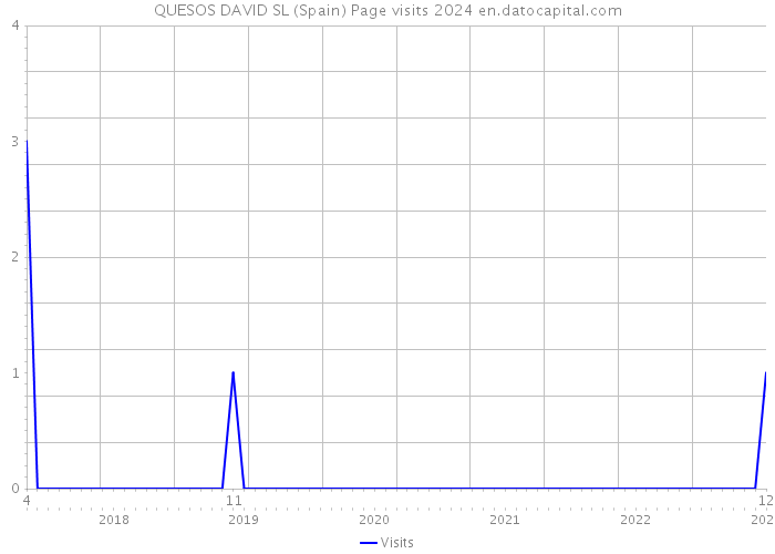 QUESOS DAVID SL (Spain) Page visits 2024 