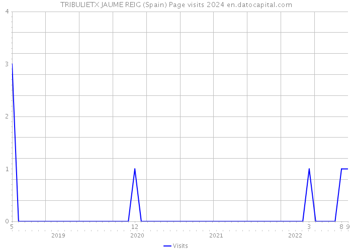 TRIBULIETX JAUME REIG (Spain) Page visits 2024 