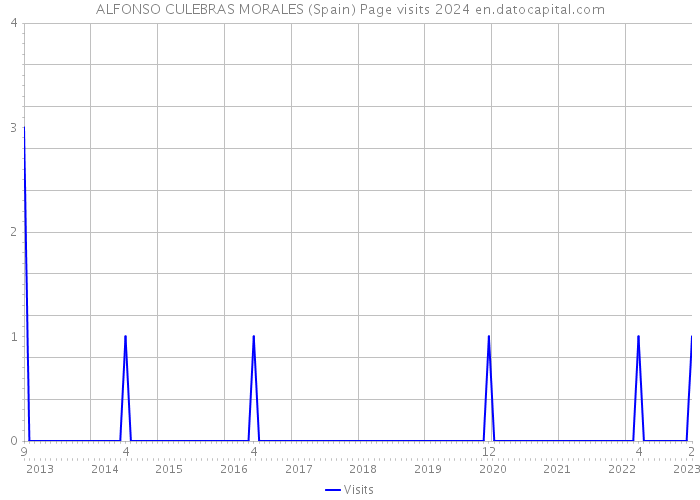 ALFONSO CULEBRAS MORALES (Spain) Page visits 2024 