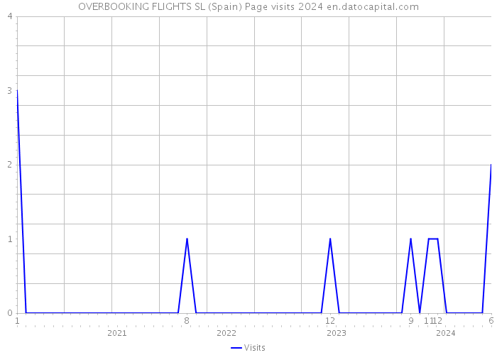 OVERBOOKING FLIGHTS SL (Spain) Page visits 2024 